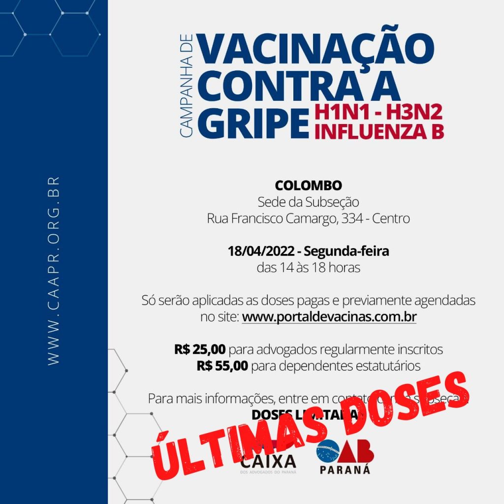 ULTIMAS DOSES DA VACINA