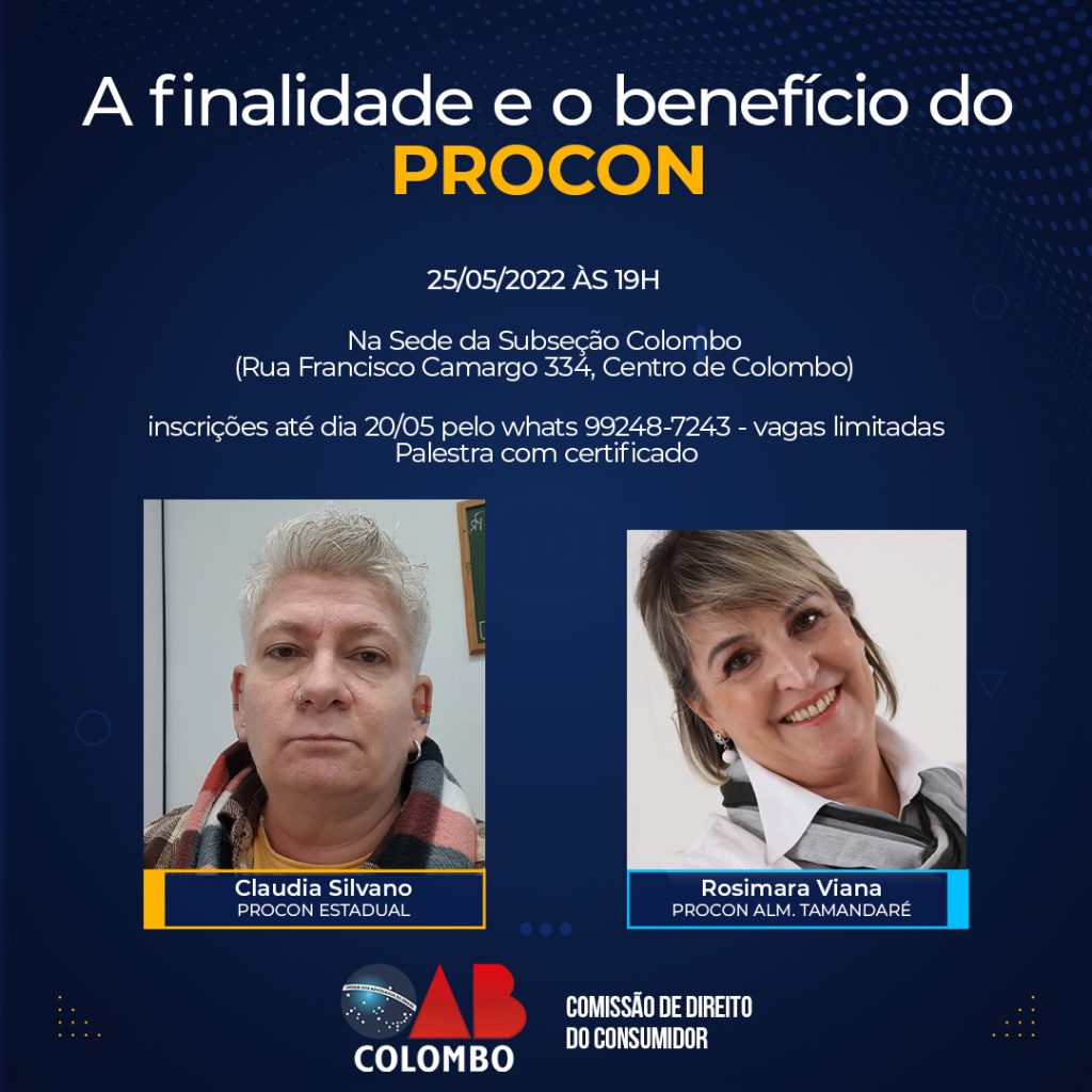 Palestra sobre a finalidade e o benefício do PROCON