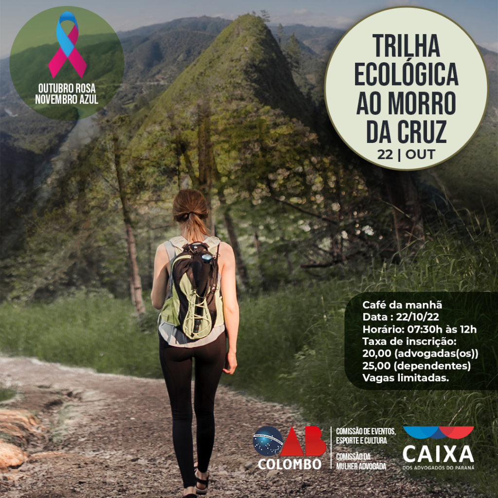 TRILHA ECOLÓGICA AO MORRO DA CRUZ EM ALUSÃO AO OUTUBRO ROSA E NOVEMBRO AZUL